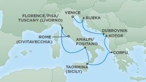 Italy, Sicily, Corfu, Montenegro and Croatia cruise