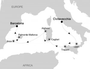 Italy to Spain cruise